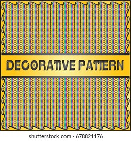 Colorful decorative geometric pattern background