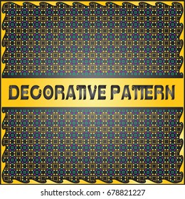 Colorful decorative geometric pattern background