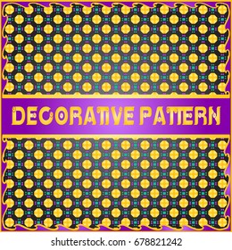 Colorful decorative geometric pattern background