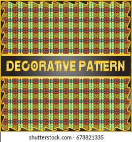 Colorful decorative geometric pattern background