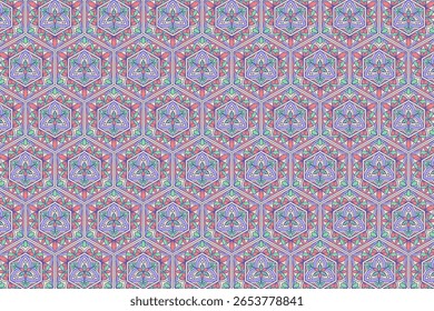 bunte dekorative geometrische Fliesenmuster