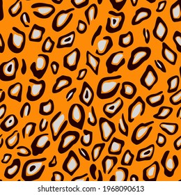 Decoración colorida de estampado de leopardo. La piel animal africana imprime el fondo de la textura de piel. Patrón sin fisuras del vector visto.