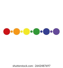 Colorful Decorative Line Divider Vector