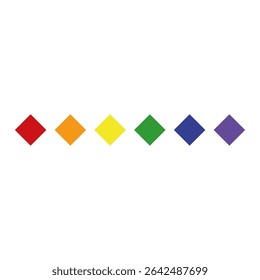 Colorful Decorative Line Divider Vector