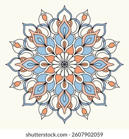 Colorful and Decorative Mandala Design
