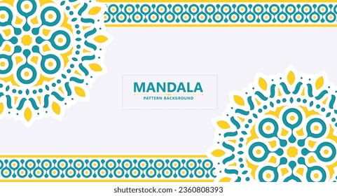 Colorful decorative mandala style background