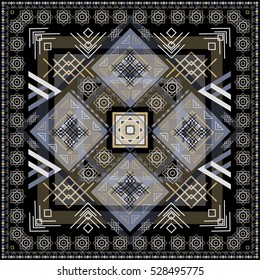 Colorful decorative pattern. Ethnic background. Decorative ornament for fabric. Fashion abstract style.