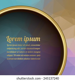colorful decorative template