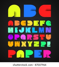Colorful Decorative Vector Alphabet