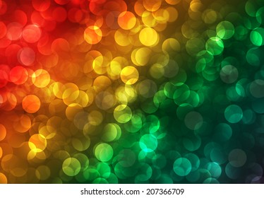 Colorful Defocused Light, Flickering Lights, Vector abstract festive background with bokeh defocused lights. 