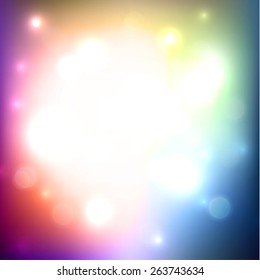 Colorful defocused lights background - eps10