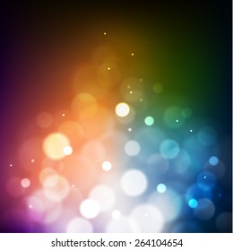 Colorful defocused lights background - eps10