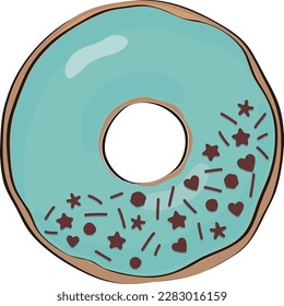 colorful delicious donuts bakery junk baked tasty