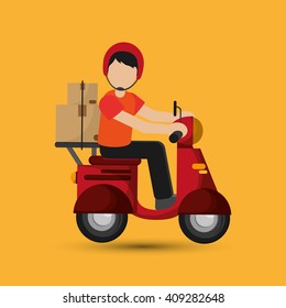 colorful delivery design, vector illustration