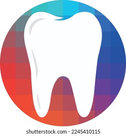 Colorful Dental Logo Vector Art