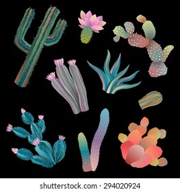 Colorful Desert Night Pattern