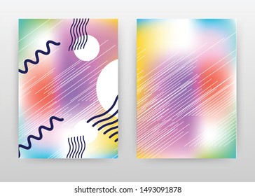 Colorful design for annual report, brochure, flyer, poster. Colorful abstract background vector illustration for flyer, leaflet, poster. Business abstract A4 brochure template.