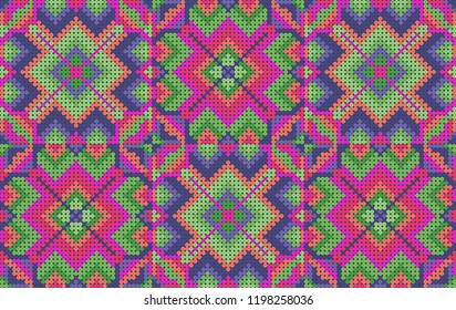Colorful design based on beads