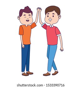 Adult Guys Men Two Best Friends Stock Vector (Royalty Free) 583822957 ...