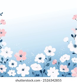 A colorful design with flowers semless pattern print design