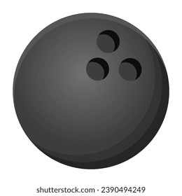 A colorful design icon of bowling ball 