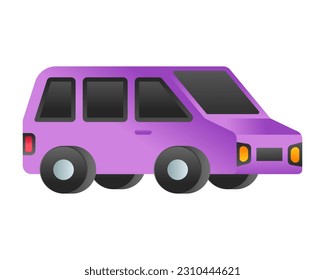 A colorful design icon of car 