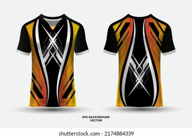 Deportes de camiseta de diseño colorido para carreras, fútbol, deportes e.