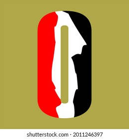 colorful design of number 0 in vector, good for background or icon