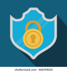Colorful design of Security System, editable vector