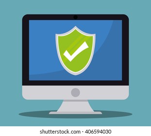 Colorful design of Security System, editable vector