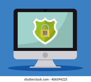 Colorful design of Security System, editable vector