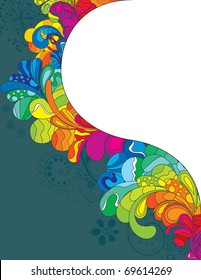 Colorful design with space for your message