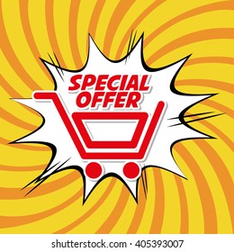 Colorful design of Special Offer , vector illustration