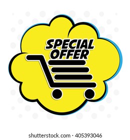 Colorful design of Special Offer , vector illustration