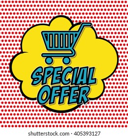 Colorful design of Special Offer , vector illustration