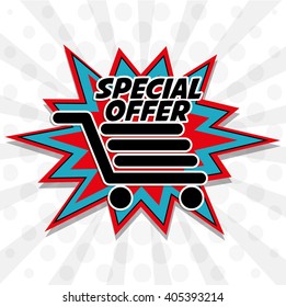Colorful design of Special Offer , vector illustration