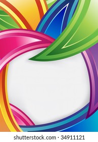Colorful design with text frame