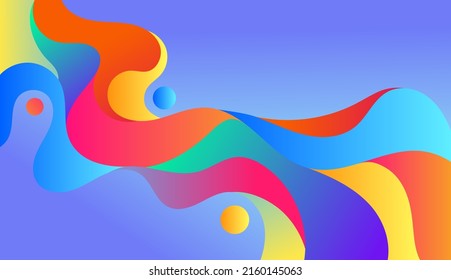 Colorful design wavy and abstract gradient background