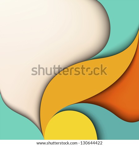 Colorful design. Wavy background with place for text
