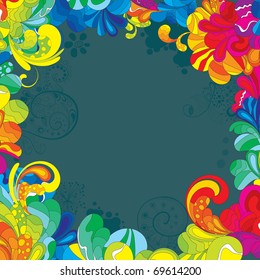 Colorful design for your message. All elements are separated and can be used to create your own composition.