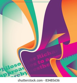 Colorful designed abstraction. Vector illustration.