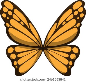 Colorful, detailed vector of a monarch butterfly