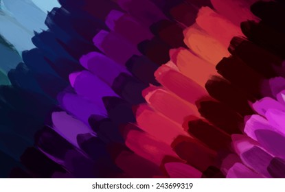 Colorful diagonal brush strokes background