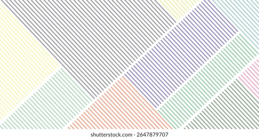 Colorful Diagonal Line Pattern with Geometric Blocks in Pastel Shades. Ideal for Backgrounds, Digital Art, or Modern Web Design. Abstract, Pastel, Pattern, Colorful, Modern
