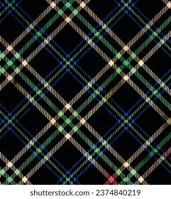 Colorful diagonal plaid pattern for fabric print