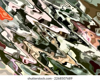 Coloridas salpicaduras diagonales para tejidos o tejidos. Fondo líquido con tintes metálicos para soluciones interiores, cubiertas, papel pintado, moda, conceptos de negocio, scrapbooking, impresiones, carteles, etc.