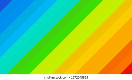 Colorful Diagonal Stripes Background Vector Illustration