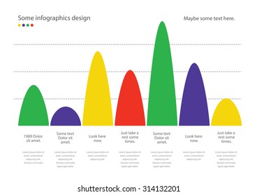 Colorful diagram infographic vector. Useful for web