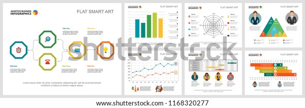 Colorful Diagrams Set Presentation Slide Templates Stock Vector ...