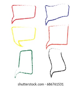 colorful dialog bubbles, vector set